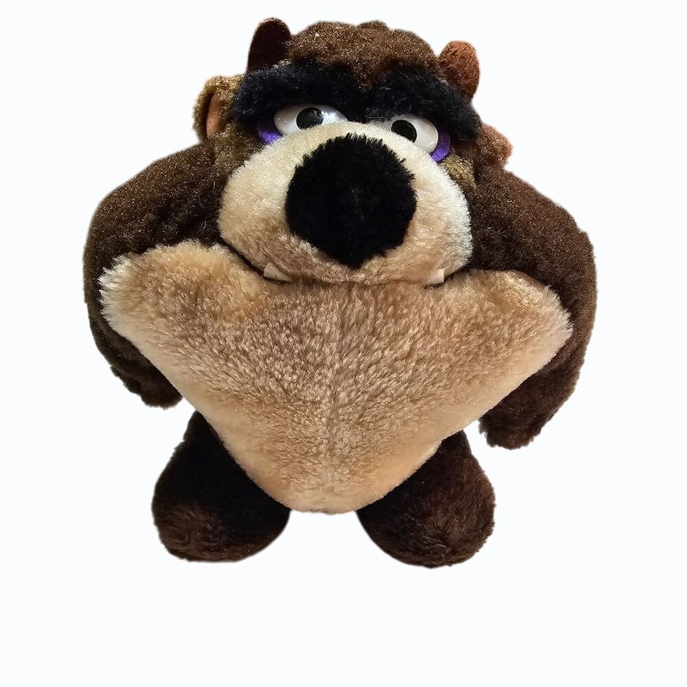 Vintage Tasmanian Devil Plush 1993 Warner Bros 24 K Company "Taz" 7 Inch - Picture 2 of 13